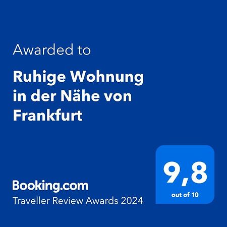 Ruhige Wohnung In Der Naehe Von Frankfurt Kelkheim Exterior foto